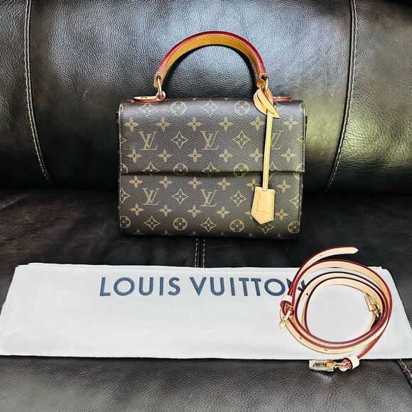 Louis Vuitton Cluny BB with Added Strap - Picture 1 of 16